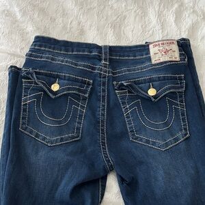 True Religion Dark Blue Halle High Rise Super Skinny jeans